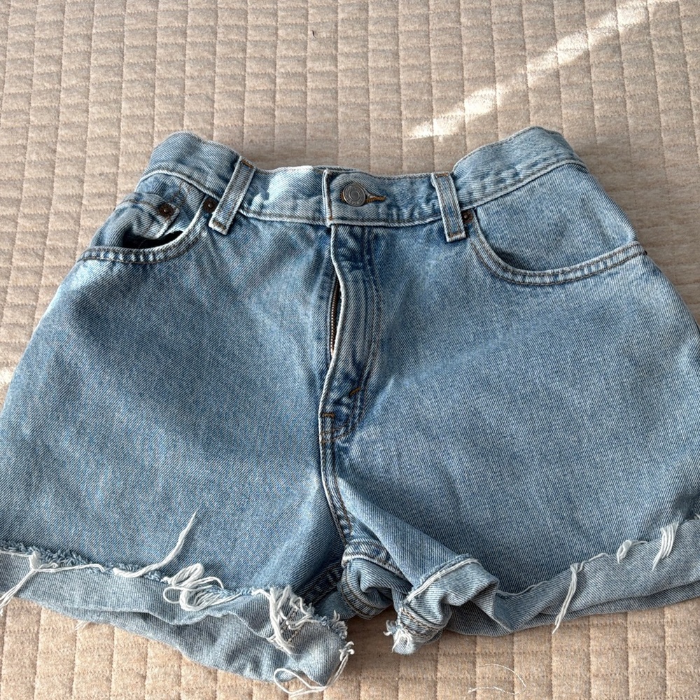 Levi's Light Blue Jean Shorts